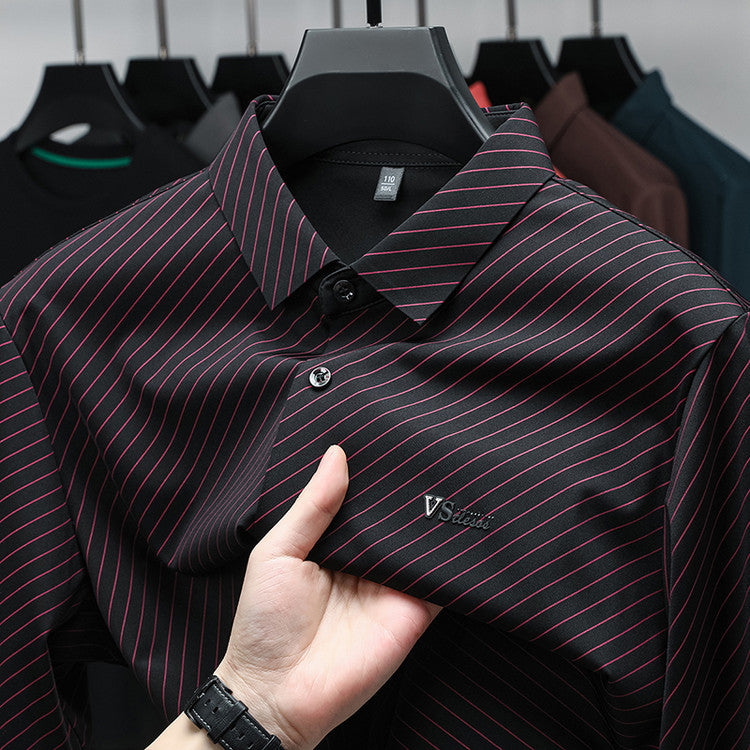 Herren klassisches Streifenhemd Aliams