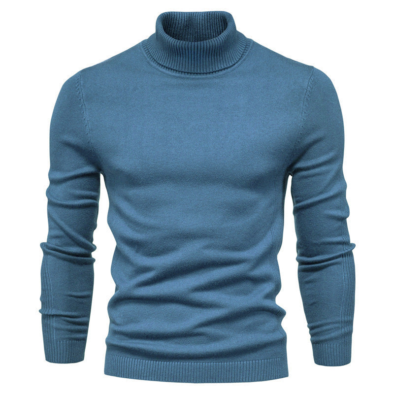 Herren eleganter Rollkragenpullover aus hochwertiger Baumwollmischung Aliams