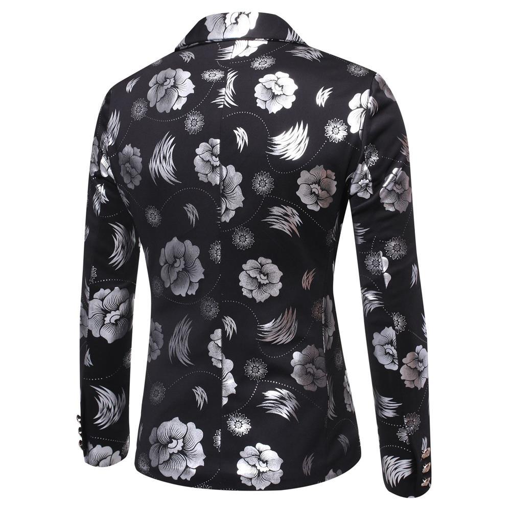 Herren Blazer mit floralem Design und elegantem Schnitt Aliams