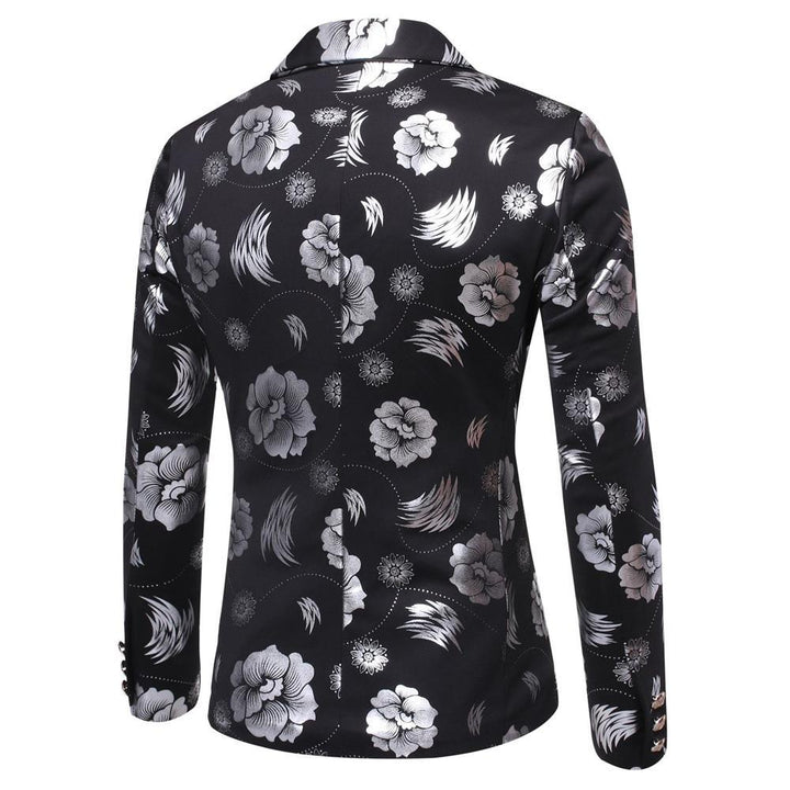 Herren Blazer mit floralem Design und elegantem Schnitt Aliams