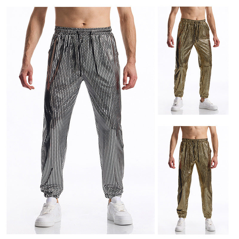 Herren atmungsaktive Jogginghose mit modernem Punktedesign Aliams