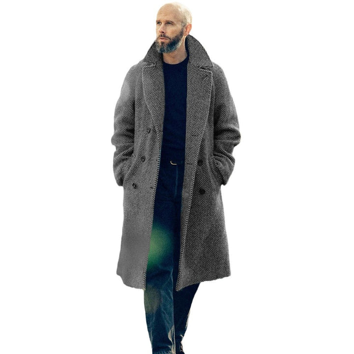 Herren eleganter Dufflecoat mit modernen Details und praktischen Taschen Aliams