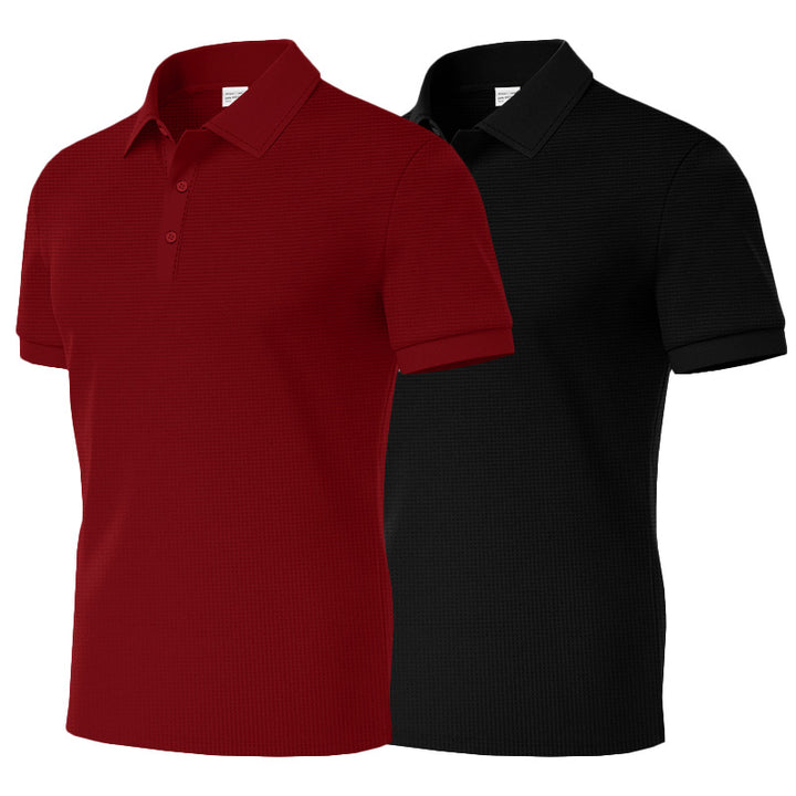 Herren Poloshirt mit strukturiertem Muster Aliams
