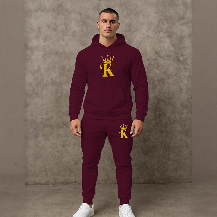 Herren bequemer Hoodie und Jogginghose Set Aliams