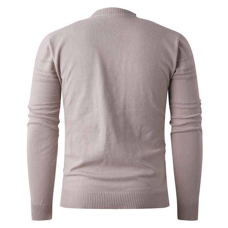Herren Pullover mit strukturiertem Muster und Rundhalsausschnitt Aliams