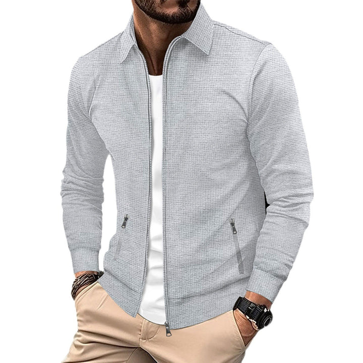 Herren stilvolle Freizeitjacke mit atmungsaktiven Einsätzen und modernem Reißverschluss Aliams