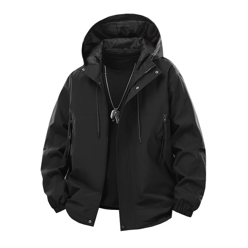 Herren technische Outdoor-Jacke mit atmungsaktiver Membran und multifunktionalen Taschen Aliams