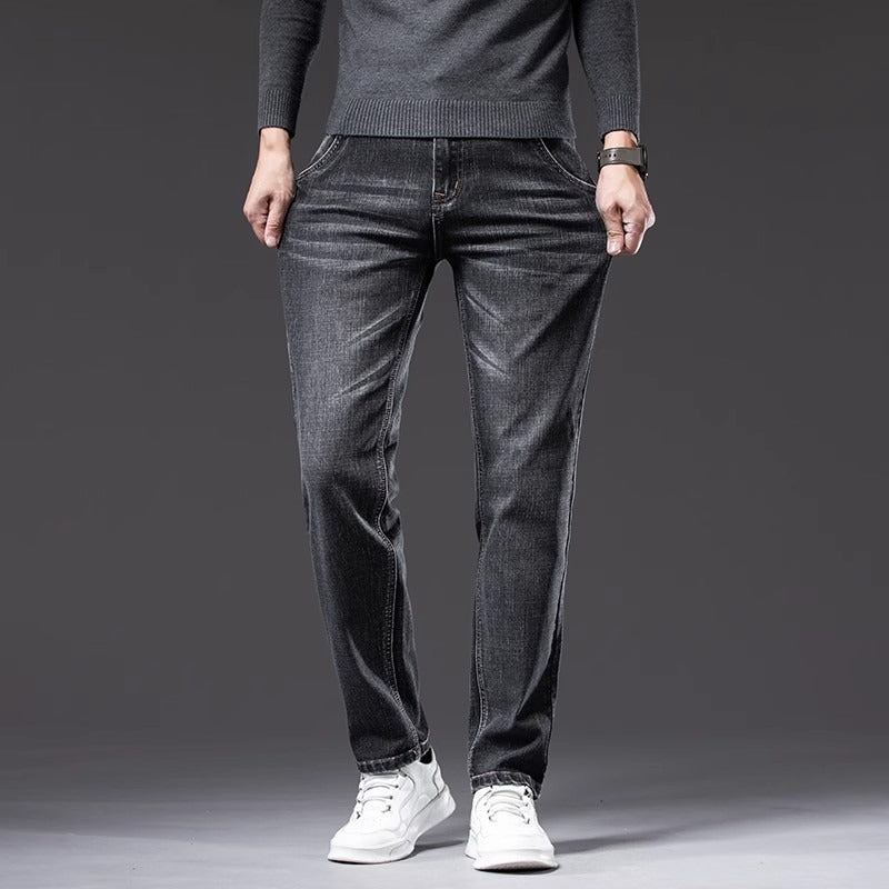 Herren bequeme Slim-Fit Jeans mit modischem Design und robustem Material Aliams