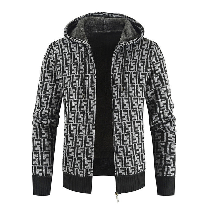 Herren Warm gefütterte Kapuzenjacke Aliams