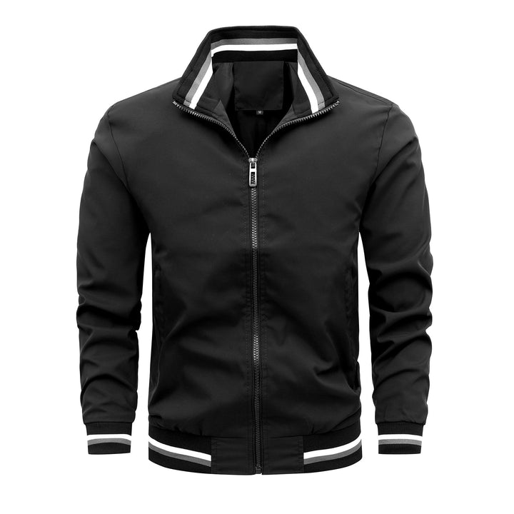 Herren sportliche Freizeitjacke mit modernem Stehkragen Aliams