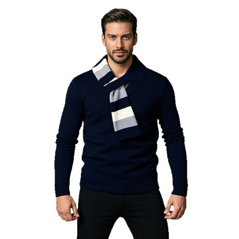 Herren Pullover mit stylischem V-Ausschnitt und gemütlicher Passform Aliams