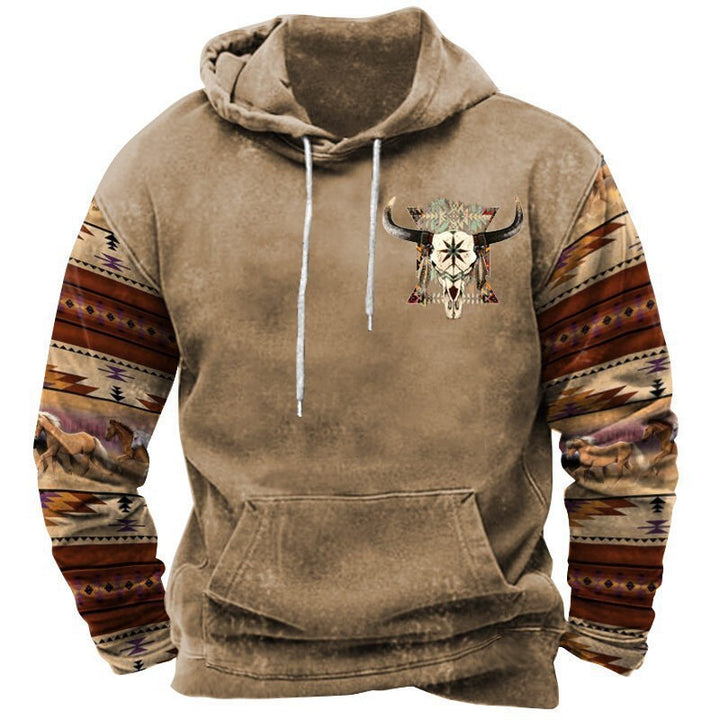 Herren Kapuzenpullover mit Western- und Cowboy-Design Aliams