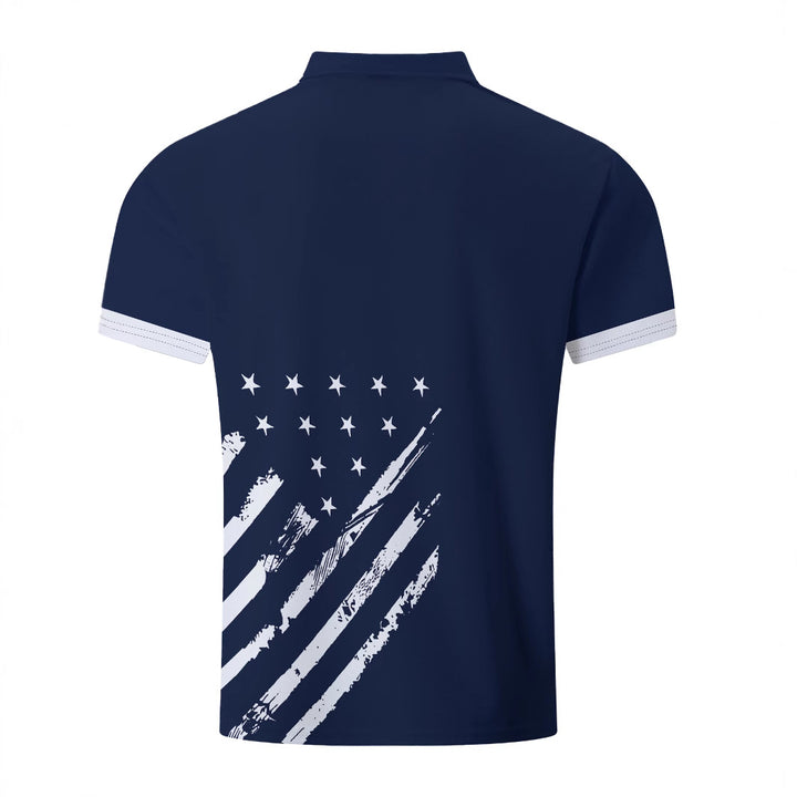 Herren Poloshirt mit stylischem Grafikdesign Aliams