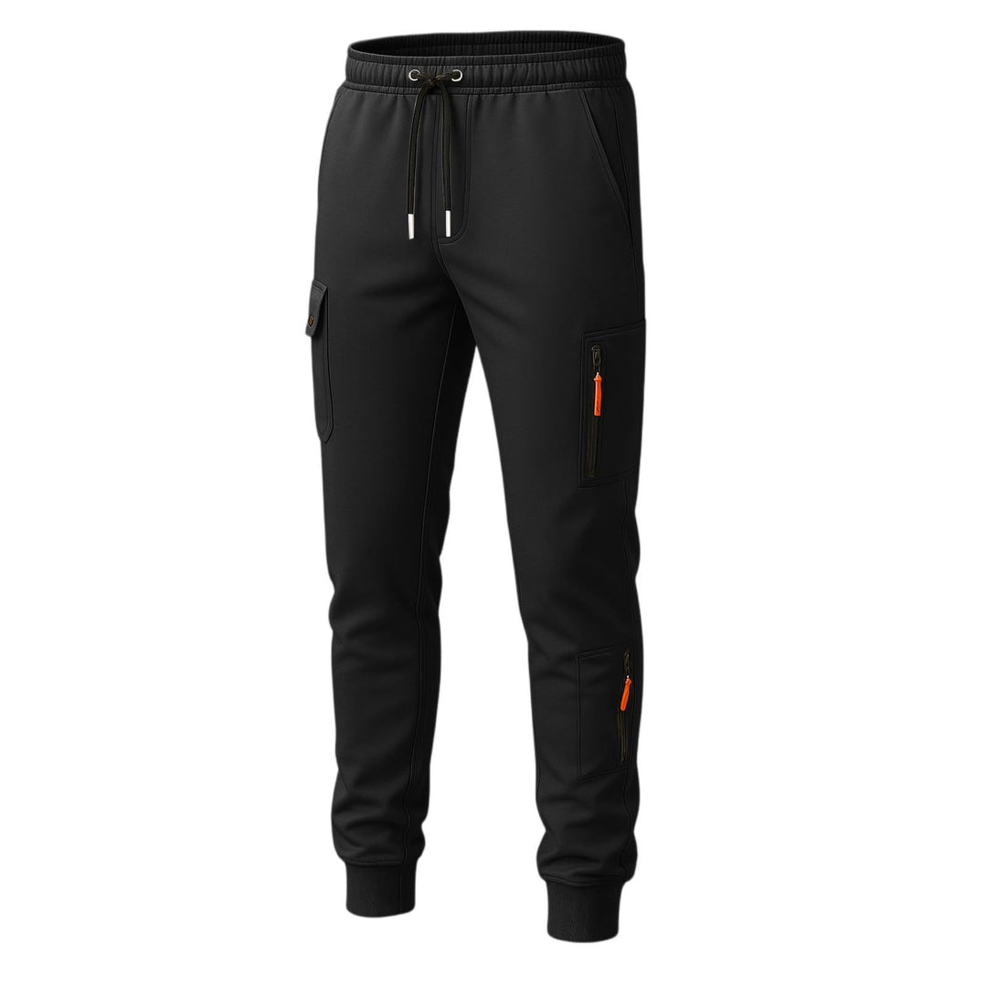 Herren funktionale Cargo-Jogginghose mit Taschen Aliams