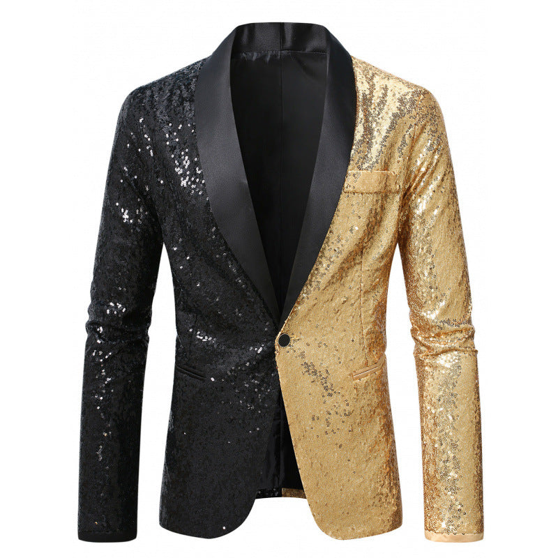 Herren Glamouröser Pailletten-Blazer Aliams 1761379511