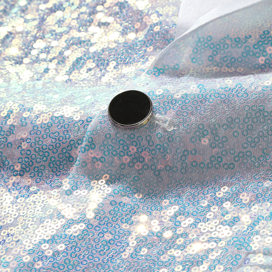 Herren Glamouröser Paillettenblazer mit schimmerndem Effekt Aliams