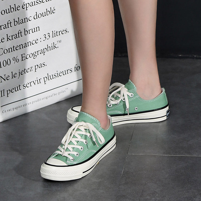 Damen Canvas Sneakers Im Klassischen Retro-Stil mit Bequemer Gummisohle und Schnelltrocknendem Obermaterial Aliams