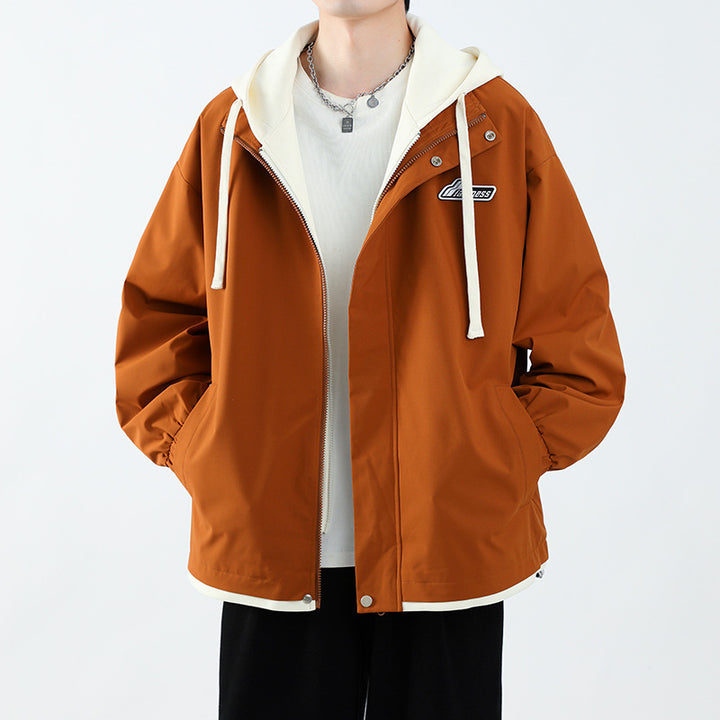 Herren Übergangsjacke mit Hoodie und praktischen Taschen Aliams