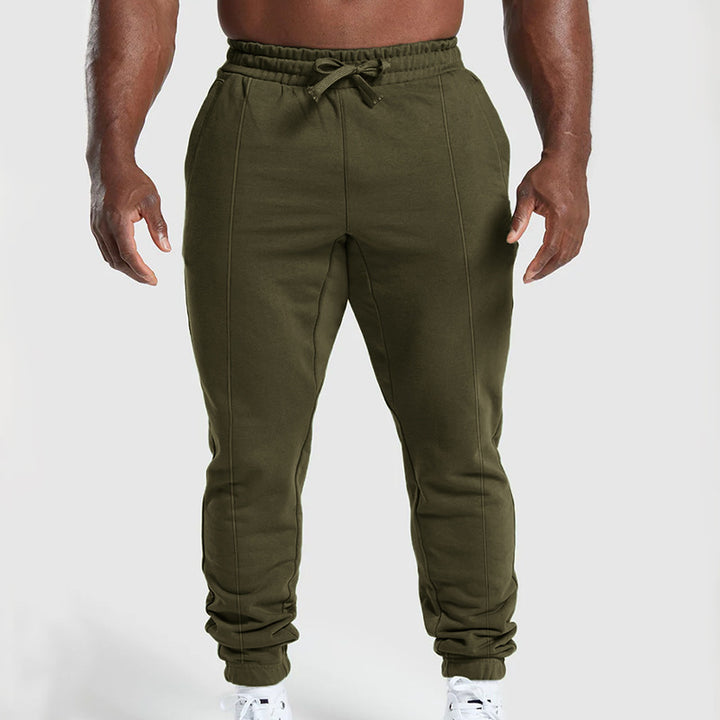 Herren bequeme Freizeit-Jogginghose mit elastischem Bund und seitlichen Taschen Aliams