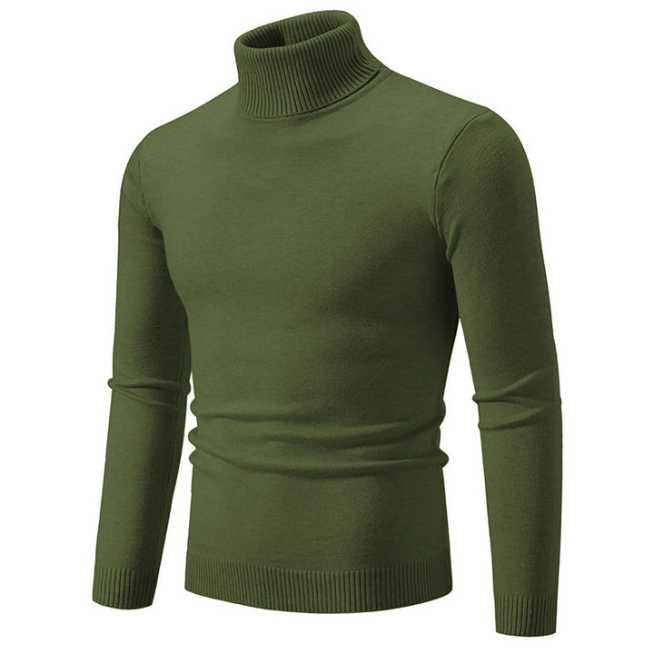 Herren eleganter Rollkragenpullover aus feiner Baumwolle Aliams
