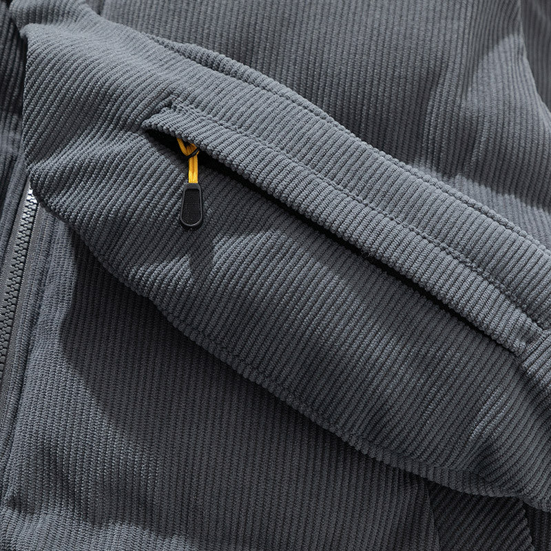 Herren isolierte Steppweste mit praktischen Taschen und verstellbarem Kragen Aliams