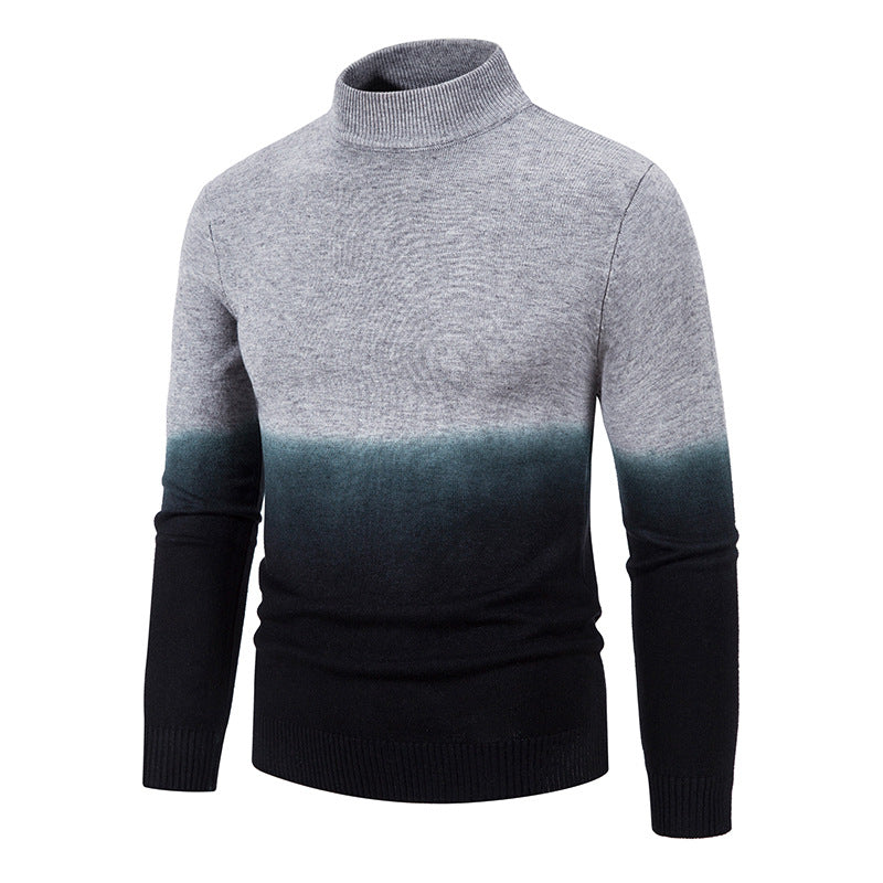 Herren rollkragen Pullover mit Farbverlauf Aliams
