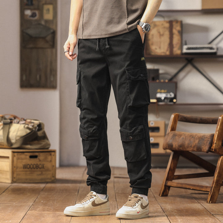 Herren komfortable Cargo-Hose mit elastischen Bündchen Aliams