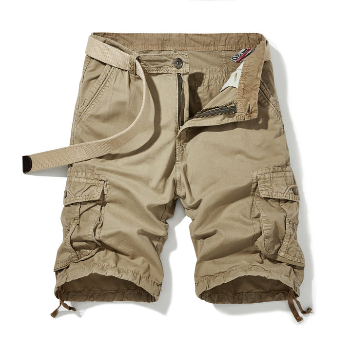 Herren Cargo-Shorts mit verstellbarem Gürtel und mehreren Seitentaschen Aliams