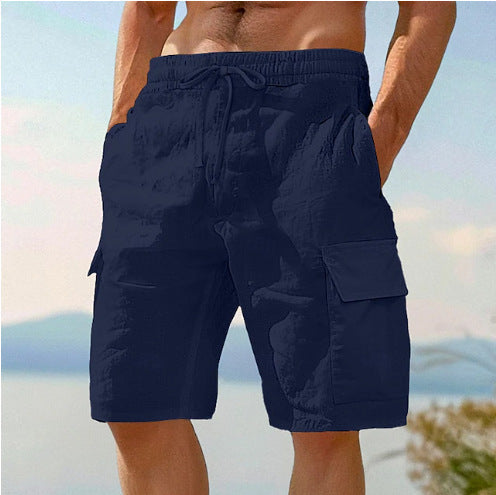 Herren Cargo-Shorts mit elastischem Bund und praktischen Seitentaschen Aliams