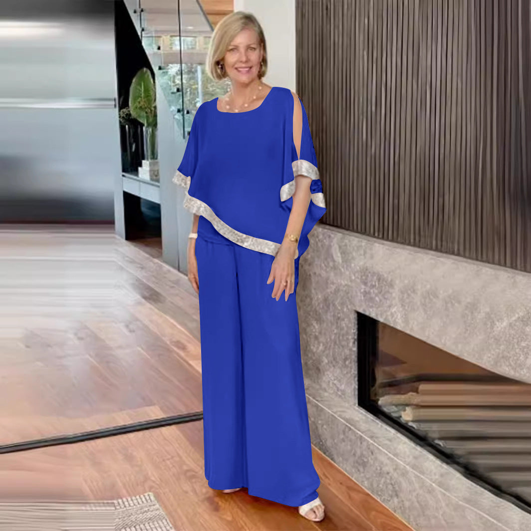 Damen Elegant geschnittenes Zweiteiliges Ensemble Aliams