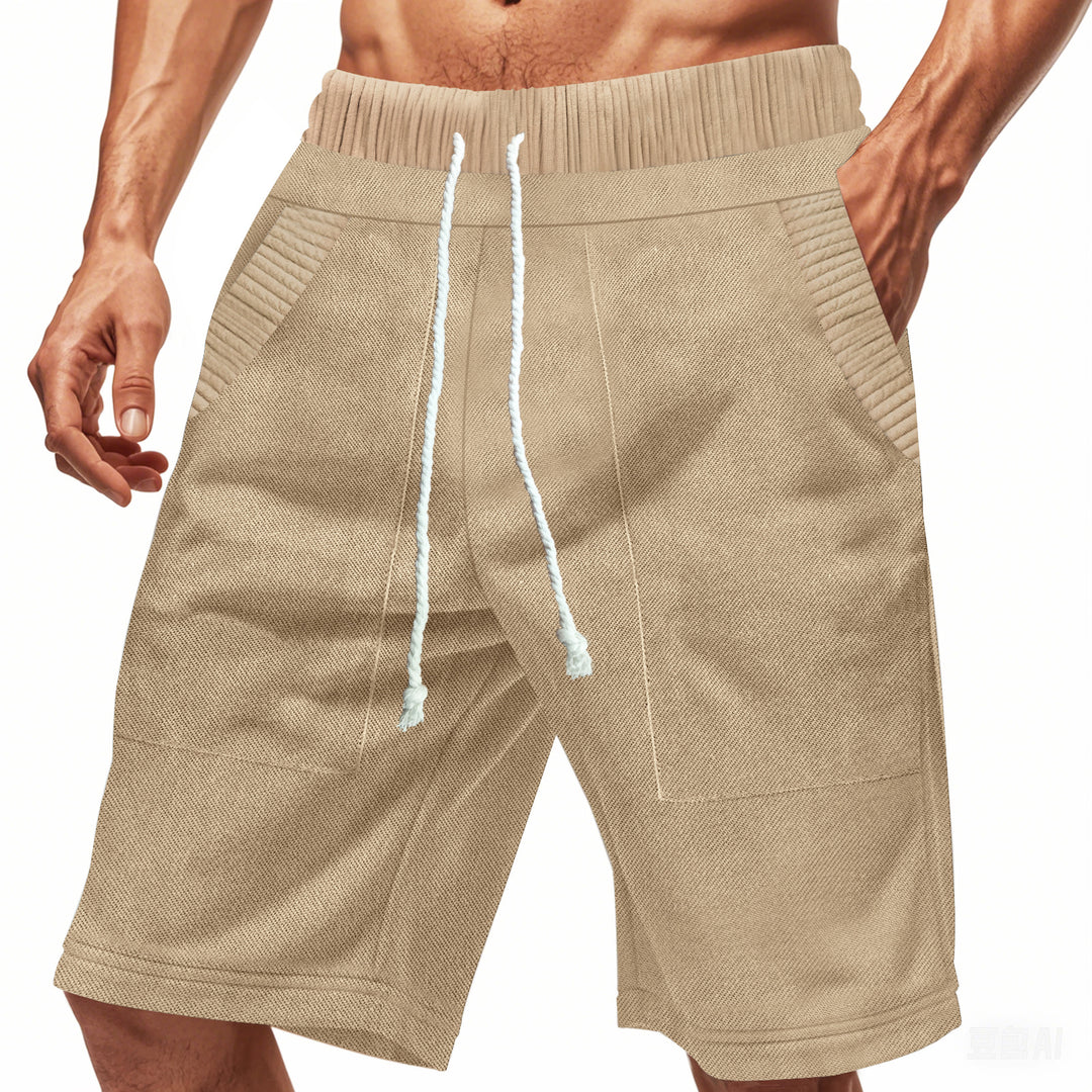 Herren Freizeit-Shorts mit elastischem Bund und praktischen Seitentaschen Aliams
