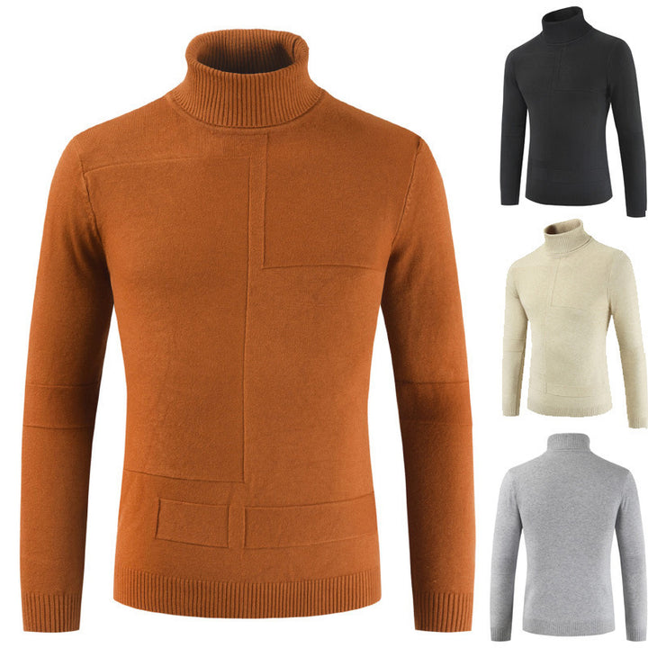 Herren Rollkragenpullover aus weichem Strickmaterial mit modernem Design Aliams