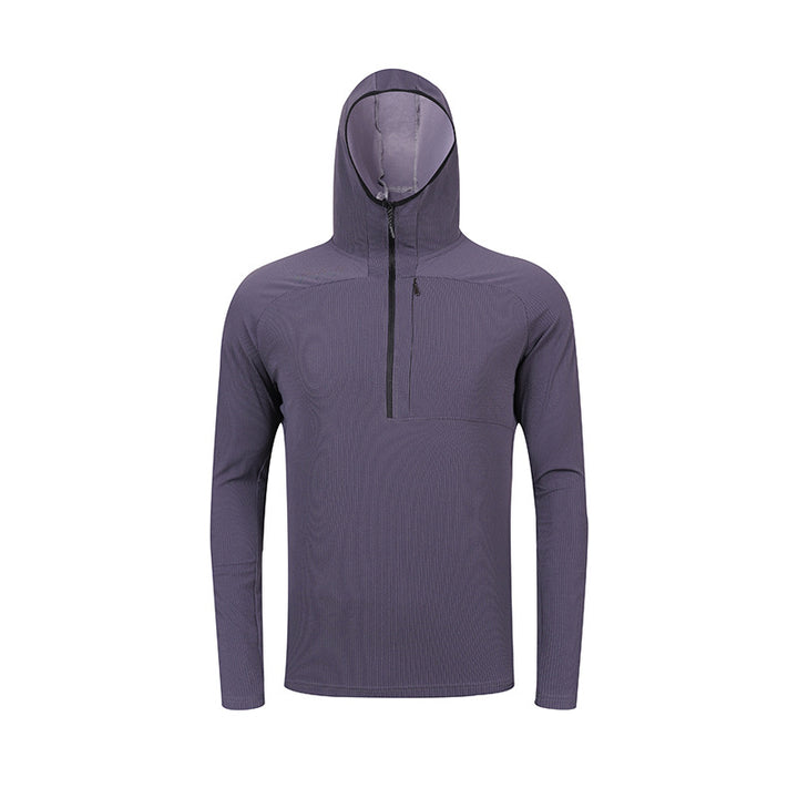Herren atmungsaktives Sportoberteil mit Kapuze Aliams