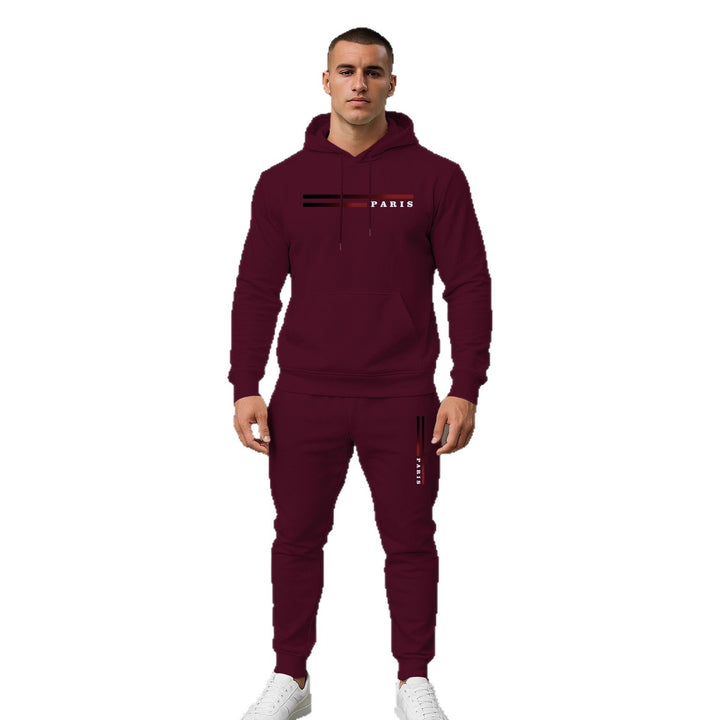 Herren Sportlicher Hoodie-Jogginganzug mit funktionalem Schnitt und praktischen Taschen Aliams