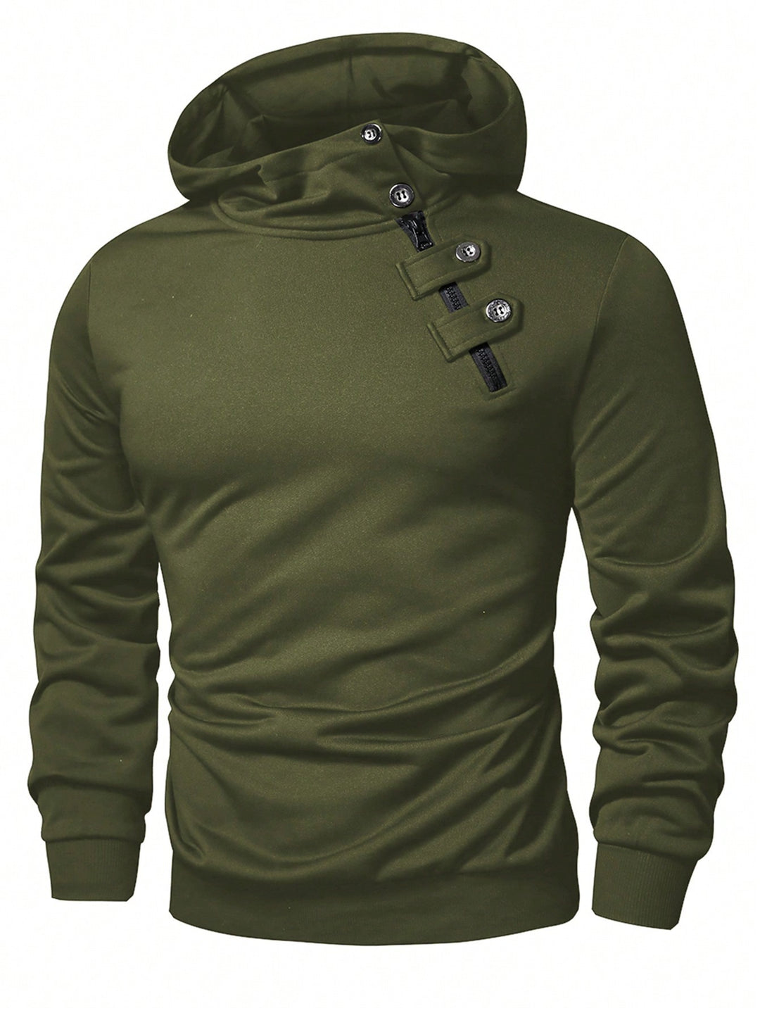 Herren Hoodie mit innovativem Kragen und praktischer Taschenlösung Aliams