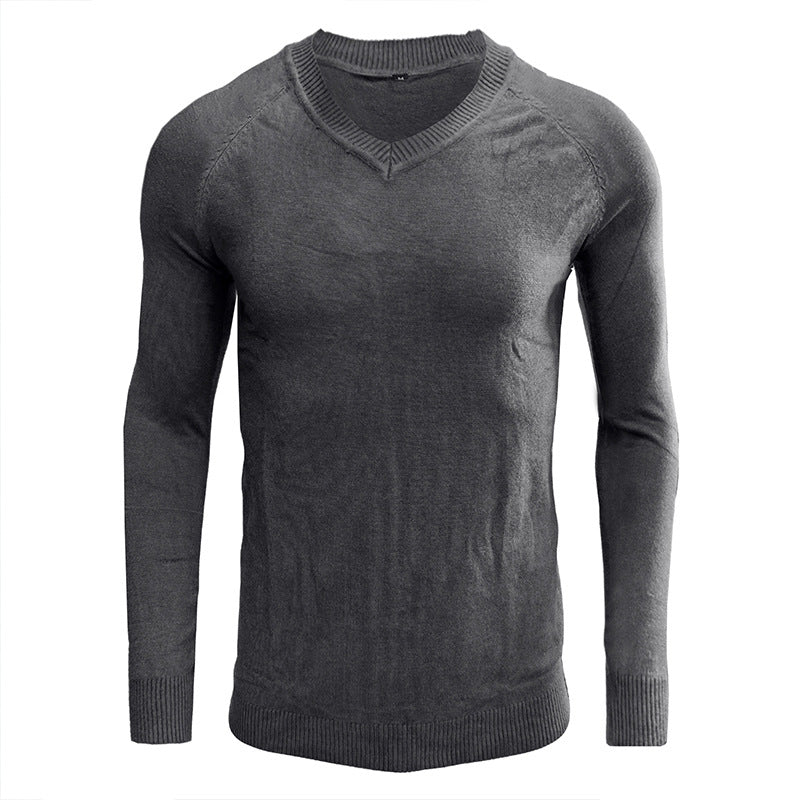 Herren eleganter V-Ausschnitt Pullover aus weichem Strick Aliams