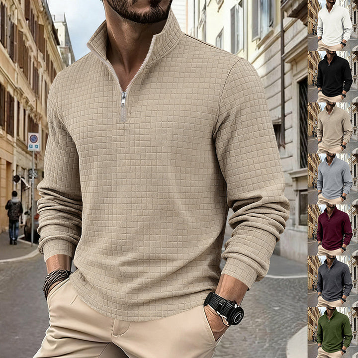 Herren Sportliches Zip-Pullover mit strukturiertem Design Aliams