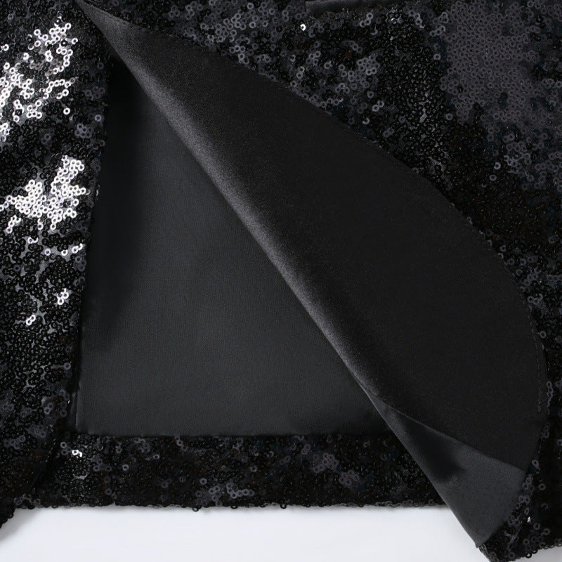 Herren Glamouröser Paillettenblazer mit elegantem Schnitt und schimmerndem Finish Aliams