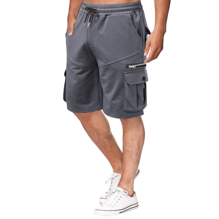 Herren funktionale Sport-Shorts mit vielseitigen Taschen und elastischem Bund Aliams
