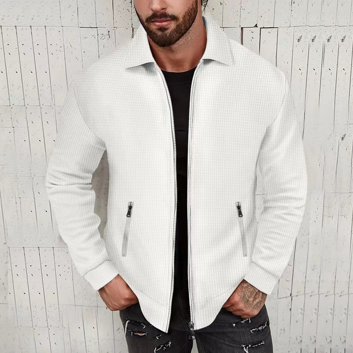 Herren elegante Steppjacke mit Reißverschluss Aliams