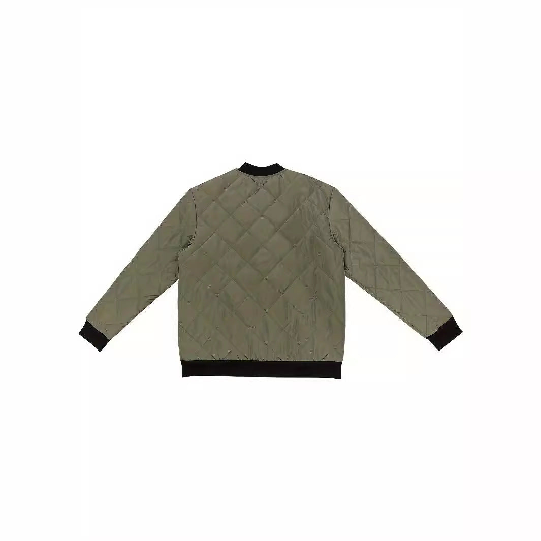 Herren gesteppte Bomberjacke mit elastischen Bündchen Aliams