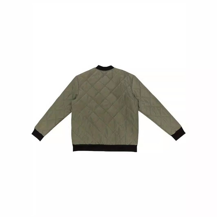 Herren gesteppte Bomberjacke mit elastischen Bündchen Aliams