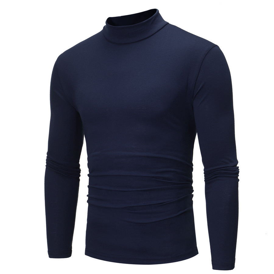 Herren elegantes Rollkragen-T-Shirt aus weichem Jersey Aliams