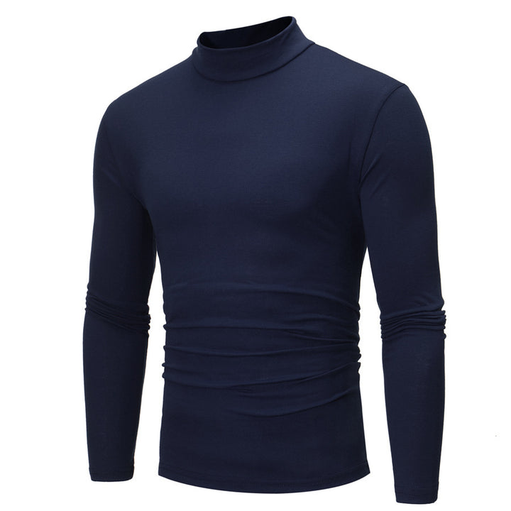 Herren elegantes Rollkragen-T-Shirt aus weichem Jersey Aliams