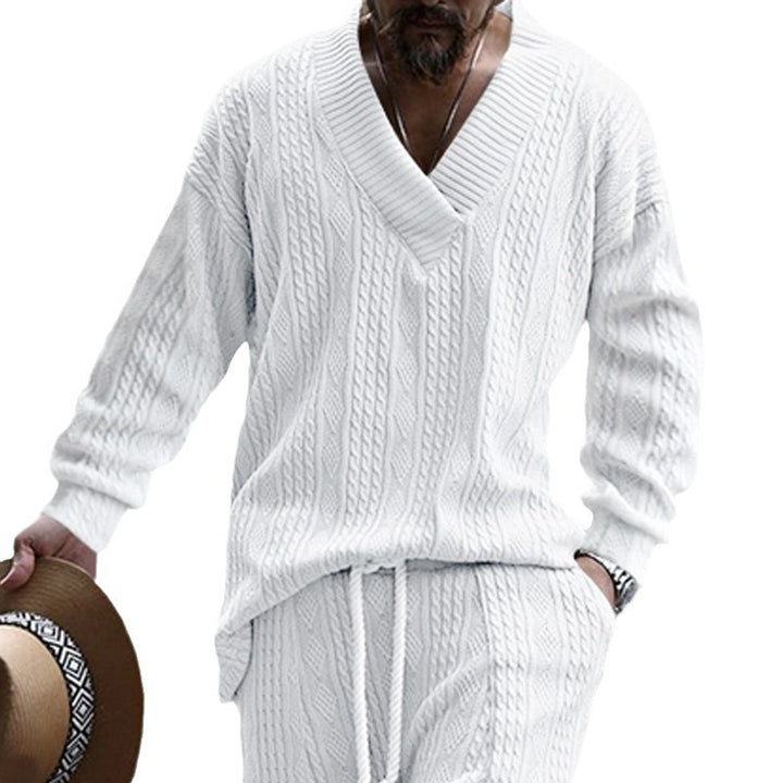 Herren Strickpullover mit V-Ausschnitt von Aliams