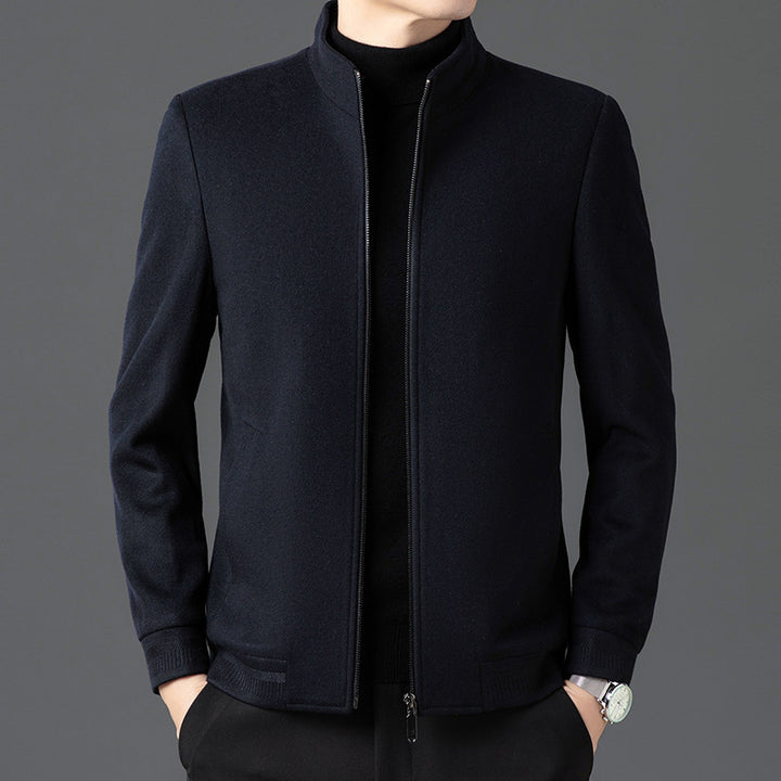 Herren elegante Jacke mit hochgeschlossenem Kragen Aliams