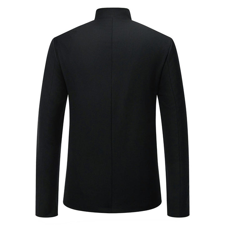 Herren eleganter Blazer mit kunstvoller goldener Stickerei Aliams