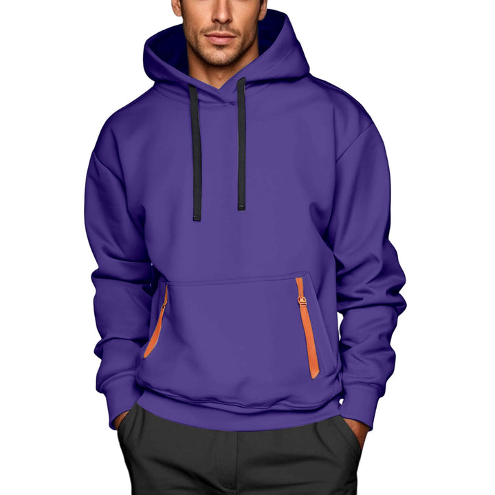 Herren Hoodie mit praktischen Reißverschlusstaschen Aliams