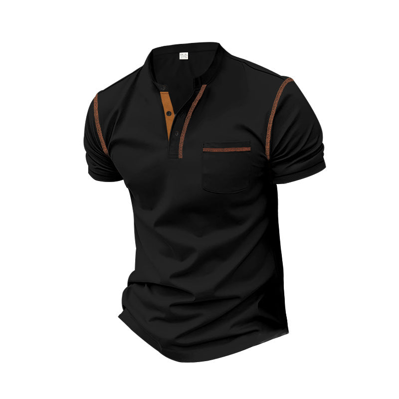 Herren Poloshirt mit modernem Kragen und praktischen Knopfdetails Aliams
