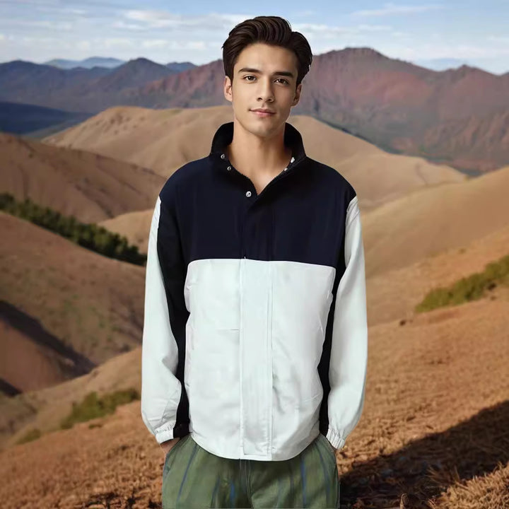 Herren funktionale Übergangsjacke mit hohem Kragen Aliams